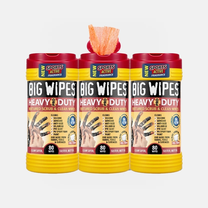 Pack x 3 Toallas desengrasante para manos Heavy Duty Wipes